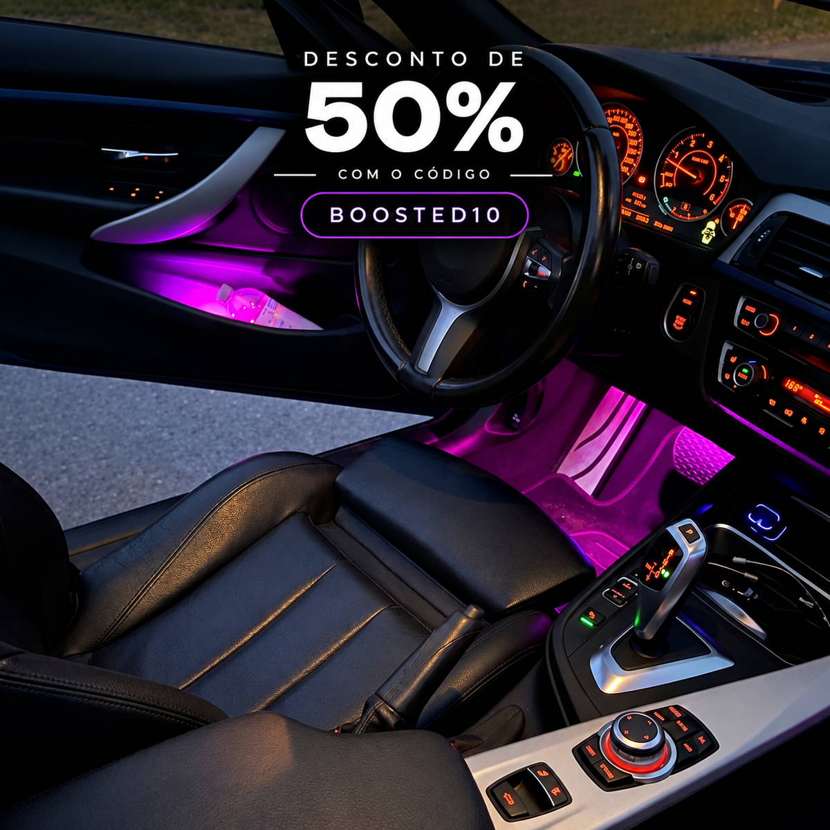 Desconto de 50% com o código BOOSTED10 – luz ambiente interior